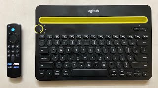 How to Connect Bluetooth Keyboard to Amazon Fire TV Stick + Typing Demo With Logitech K480