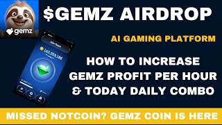 HOW TO INCREASE GEMZ PROFIT PER HOUR & TODAY DAILY COMBO