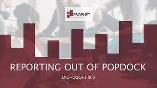 :: Reporting Out of Popdock and Combining Data - Microsoft 365