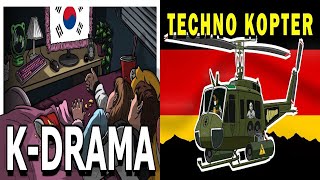 Alan Aztec - K-DRAMA (feat. C Jong & Krasniy) Mix with Techno Kopter (feat. R5on11c) [60FPS]