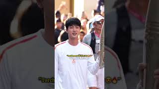 WWH Jin carrying torch😍✨️...so proud of him💖💜