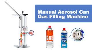 ZONESUN ZS-CQ1 Manual Spray Aerosol Can Gas Filling Machine