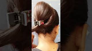 small pleasure one hairstyle in 30 seconds for girls #bunstyles #hair #hairstyle #hairstyles