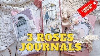 🌸[IN STOCK 2023] Buy Online 3 Unique Beautiful Roses Junk Journals Garden Extra Tender Quick review