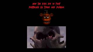 how the kids go missing in fnaf portrayed by timon and pumbaa