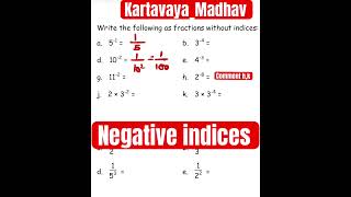 Negative indices