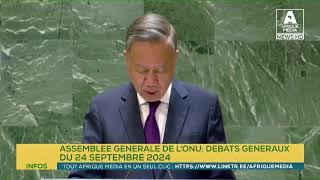 ASSEMBLEE GENERALE DE L'ONU: DEBATS GENERAUX DU 24 SEPTEMBRE 2024