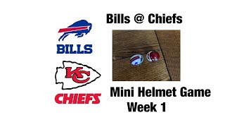 Bills @ Chiefs NFL Mini Helmet Game Week 1