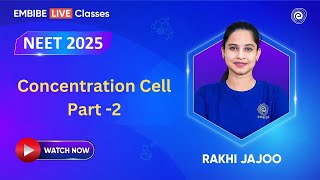 Concentration Cell Part -2 I NCERT | Chemistry | Rakhi Jajoo