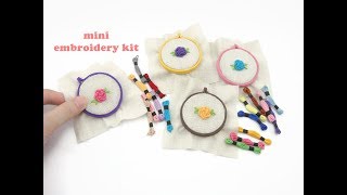 DIY Miniature Doll Mini Embroidery Kit