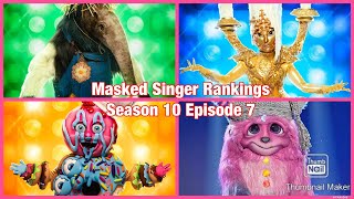 Performance Rankings | Masked Singer | SEASON 10 Episode 7