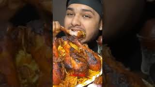 {{ASMR}} eating roasted leg piece 🍗🤤#shorts #food #yummy