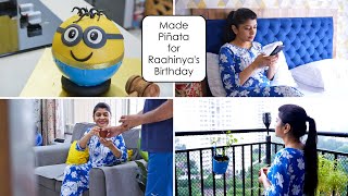 Made Piñata Cake for My Son Raahinya's Birthday | Minion Piñata Cake