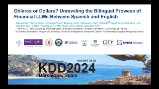 KDD 2024 - Dólares or Dollars