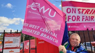 Postal Workers Of Macclesfield On Strike