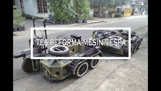 Tes Peforma Mesin Vespa Tank RSJ Kediri