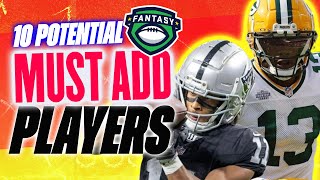 10 Week 1 Potential MUST ADD Players in 2024 Fantasy Football - 2024 Fantasy Football Advice