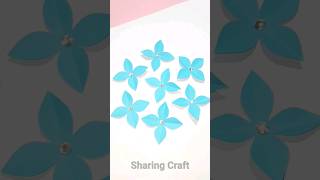 Easy Paper Flower Making Idea | Paper Flower Making Craft | 4 Petal Paper Flower #shorts