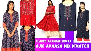 Ajio Flared Anarkali Kurta 😍/ Avaasa Mix N' Match Collection 👌/@sudhasworld