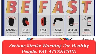 Stroke Warning For Healthy. #Health #lifestyle #bodybuilding #education