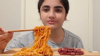 No talking [ASMR] eating spicy noodles🍜🔥