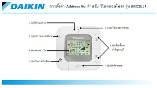 การตั้งค่า  Address No  สำหรับ  รีโมทคอนโทรล รุ่น BRC2E61