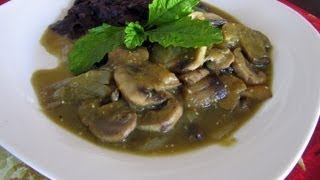 Hongos en Salsa Verde / Mushrooms with green sauce * video 139*