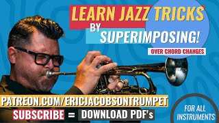 Bebop licks, SUPERIMPOSING jazz licks. Freddie Hubbard, Woody Shaw all applied this idea.