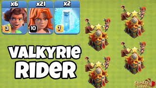 Valkyrie Root Rider Attack Strategy 2024!! Best Valkyrie Attack Strategy - Clash of clans