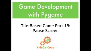 Tile-based game Part 19: Pause Screen