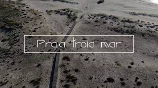 Praia troia mar - Setubal - Troia peninsula - Portugal by drone 4K