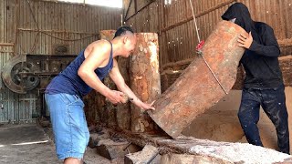 The Difficult Journey Of a Tree Stump Sawyer Making Cutting Boards Full Of Surprises