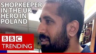 How Gloucestershire shopkeeper Amo Singh became a hero in Poland - BBC Trending