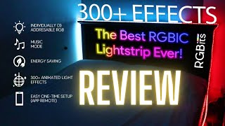 300 EFFECTS + MUSIC MODE??!! RGBits DREAMY LED Strip Review!!!!