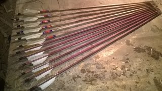 Стрелы самодельные,Качественно и просто)Homemade arrows, Qualitatively and simply)