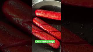 Cooking Hotdogs #asmr #yummy #food #cooking #shorts #short