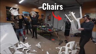 Cboystv's chair breaking extravaganza