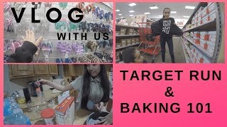 Vlog | Target | Baking 101 #baking101 #targetrun #shoeshopping #kidsvlog #vlog #fortnite