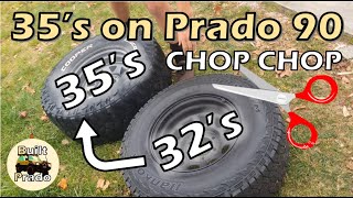 Fitting 35's Toyota Landcusier Prado 90