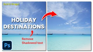 Simple way to remove Shaded Text in Image using photoshop