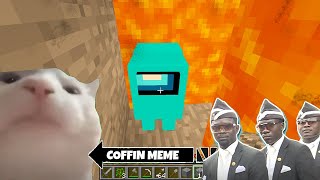 [Part 12!] Cat Vibing on "Among Us" Coffin Meme- Minecraft Pugball