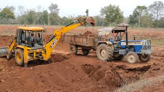 JCB 3dx Going To Another Village For Loading Mud with Tata 2518 Truck and Tata Tipper | JCB KHUDAI