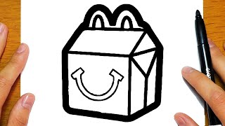 WIE MAN EINE HAPPY MEAL-BOX ZEICHNET| Einfaches zeichnen lernen