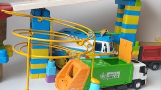 Marble Run Race ☆ HABA Slope & Retro Makita,Truck short Version