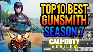 TOP 10 BEST GUNS/GUNSMITH for MP LEGENDARY In COD MOBILE SEASON 7 By PIESTAR*