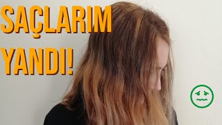 ORYALLE EVDE SAÇ AÇMA |BOYA TÜPÜ PATLADI!