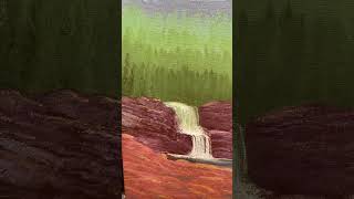 Waterfall painting