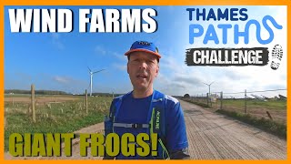 WIND FARMS AND GIANT FROGS!!! - Thames Path Challenge 100k Ultra Marathon Training - Episode 3