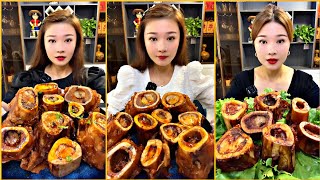 EP21 - BUFFALO BEEF BONE MARROW MUKBANG ASMR | SML FOOD