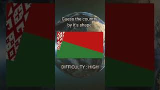 Guess the Country by it's shape #geography #history #education #shortsvideo #shorts